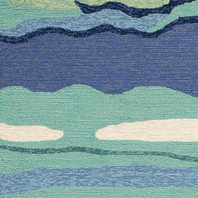 Elmronto Blue 7'6 x 9'6 Indoor/Outdoor Rug - Thumbnail - Image 6