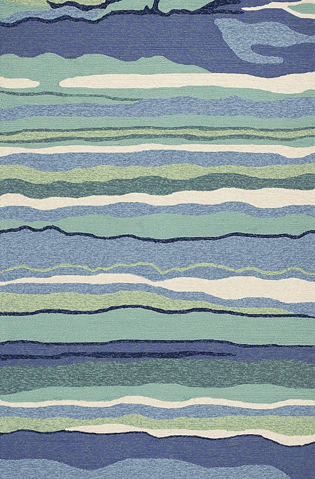 Elmronto Blue 7'6 x 9'6 Indoor/Outdoor Rug - Thumbnail - Image 1