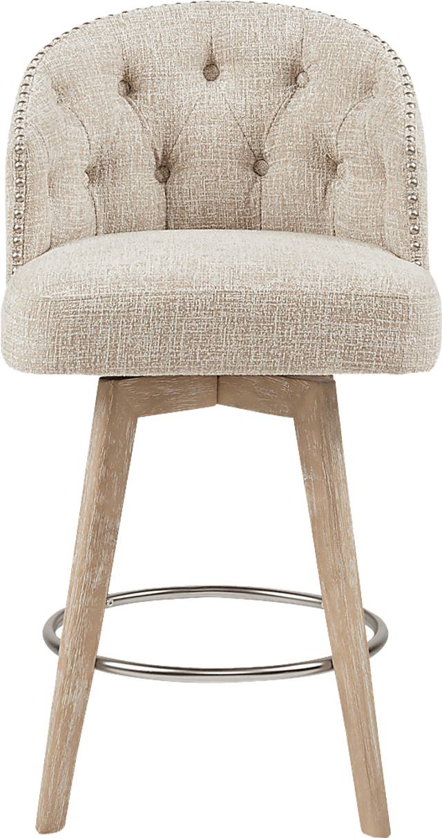 Elmsgrove Cream Swivel Counter Height Stool - Thumbnail - Image 2