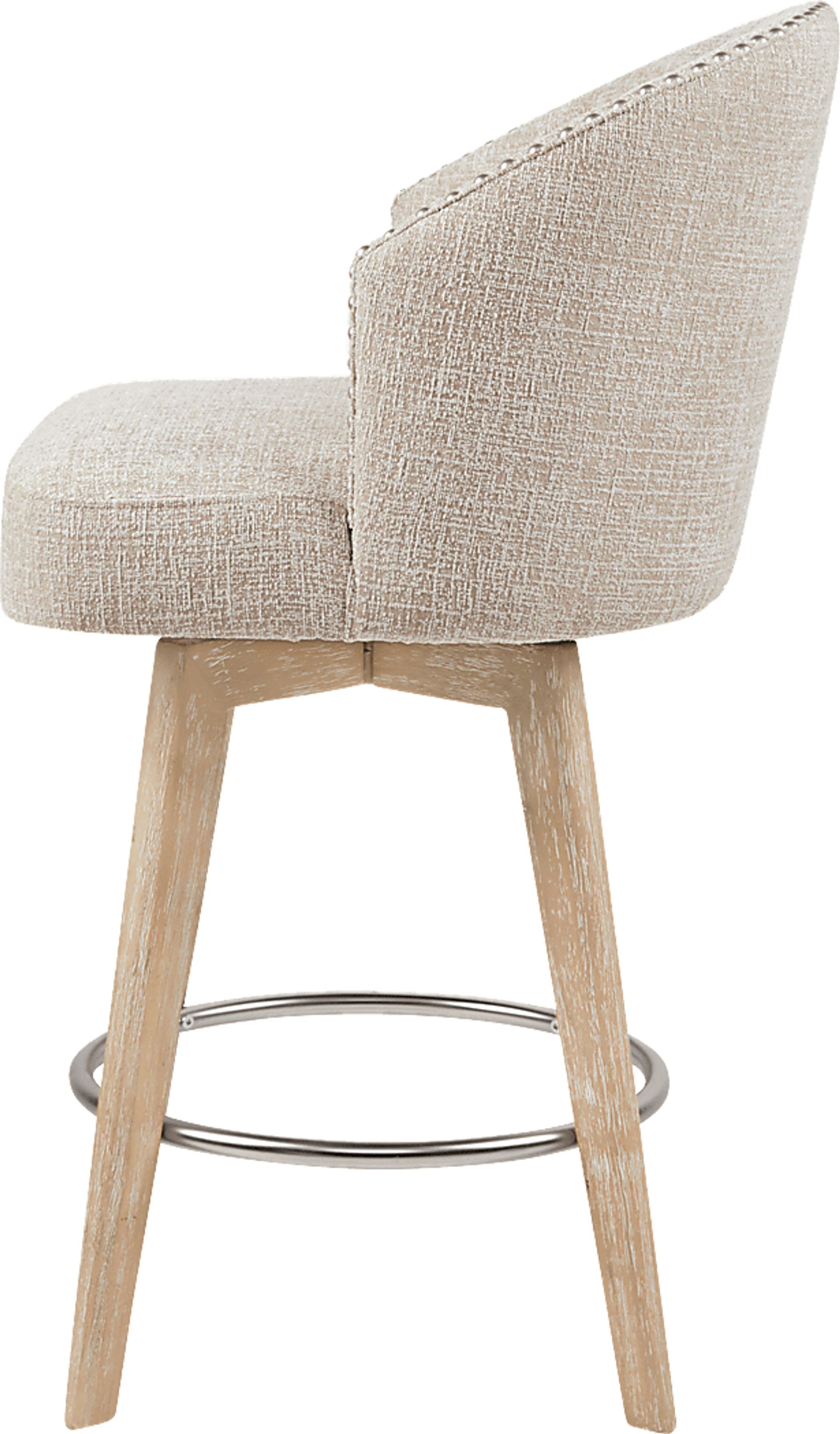 Elmsgrove Cream Swivel Counter Height Stool - Image 3