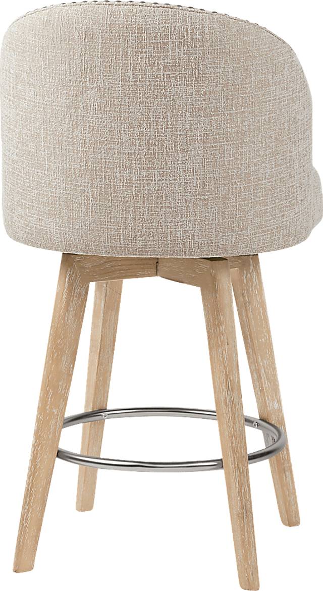 Elmsgrove Cream Swivel Counter Height Stool - Thumbnail - Image 4