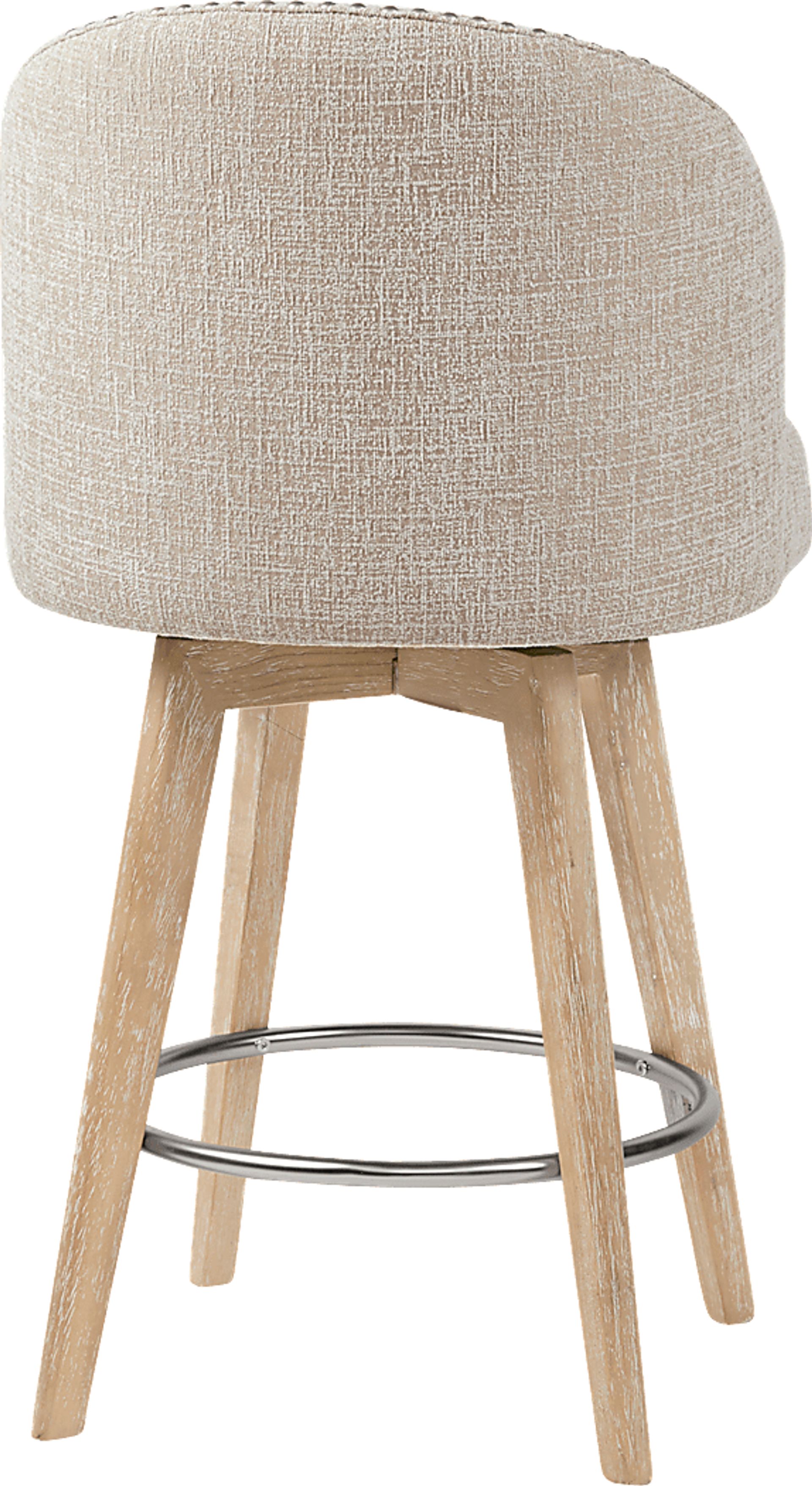 Elmsgrove Cream Swivel Counter Height Stool - Image 4
