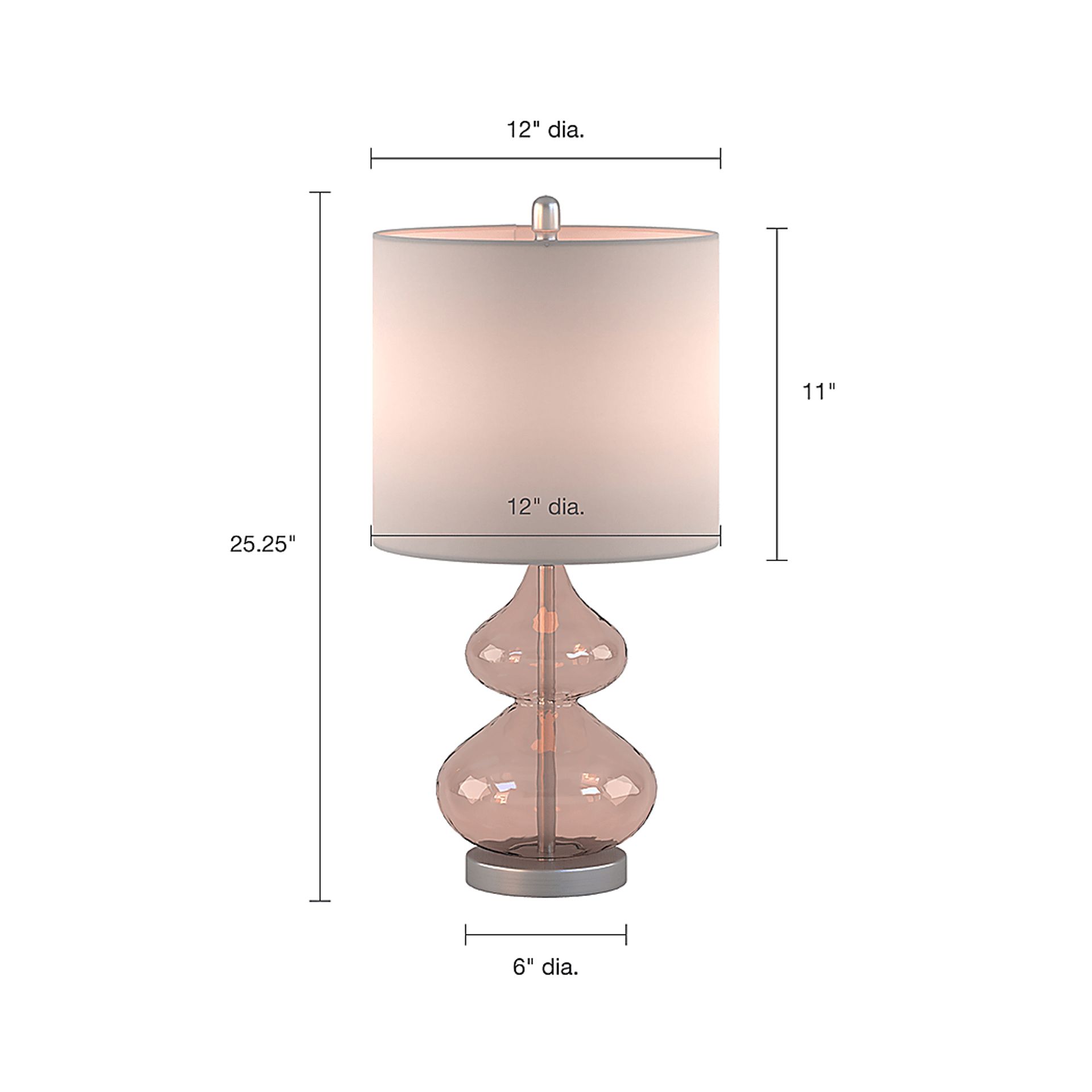 Elmsgrove Pink Table Lamps, Set of 2 - Image 5