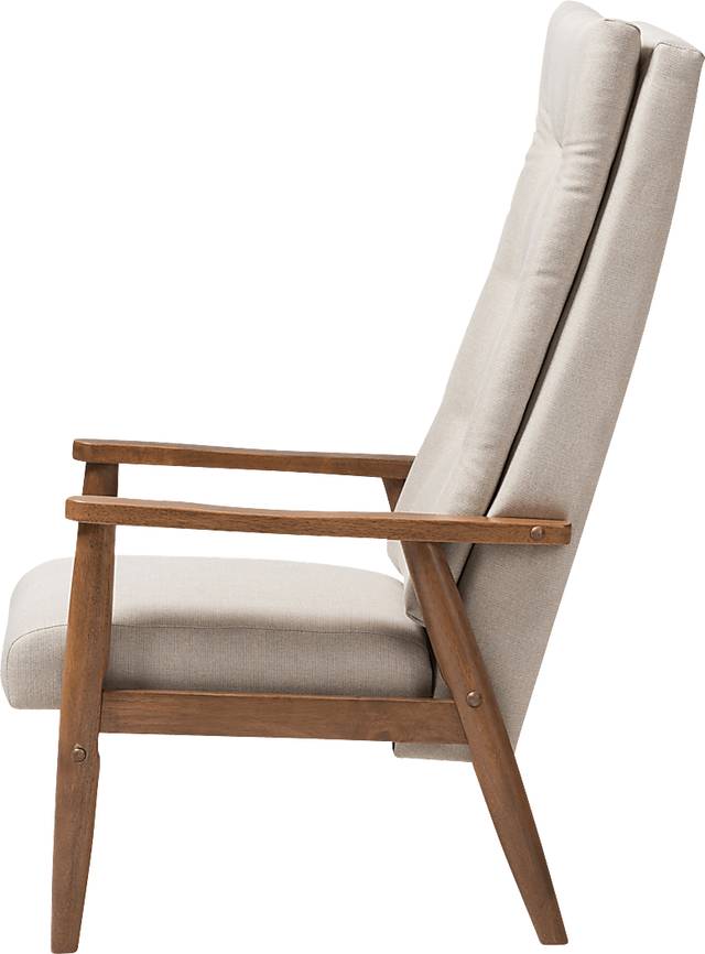 Elmshadea Beige Accent Chair - Thumbnail - Image 4