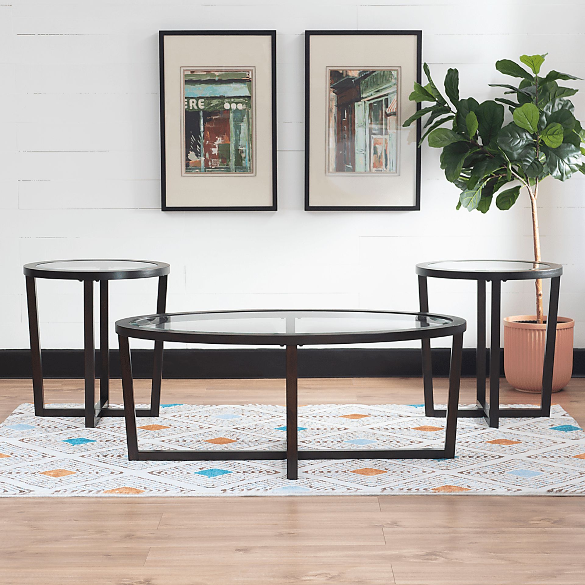 Elmtap Black 3 pc Table Set - Image 2