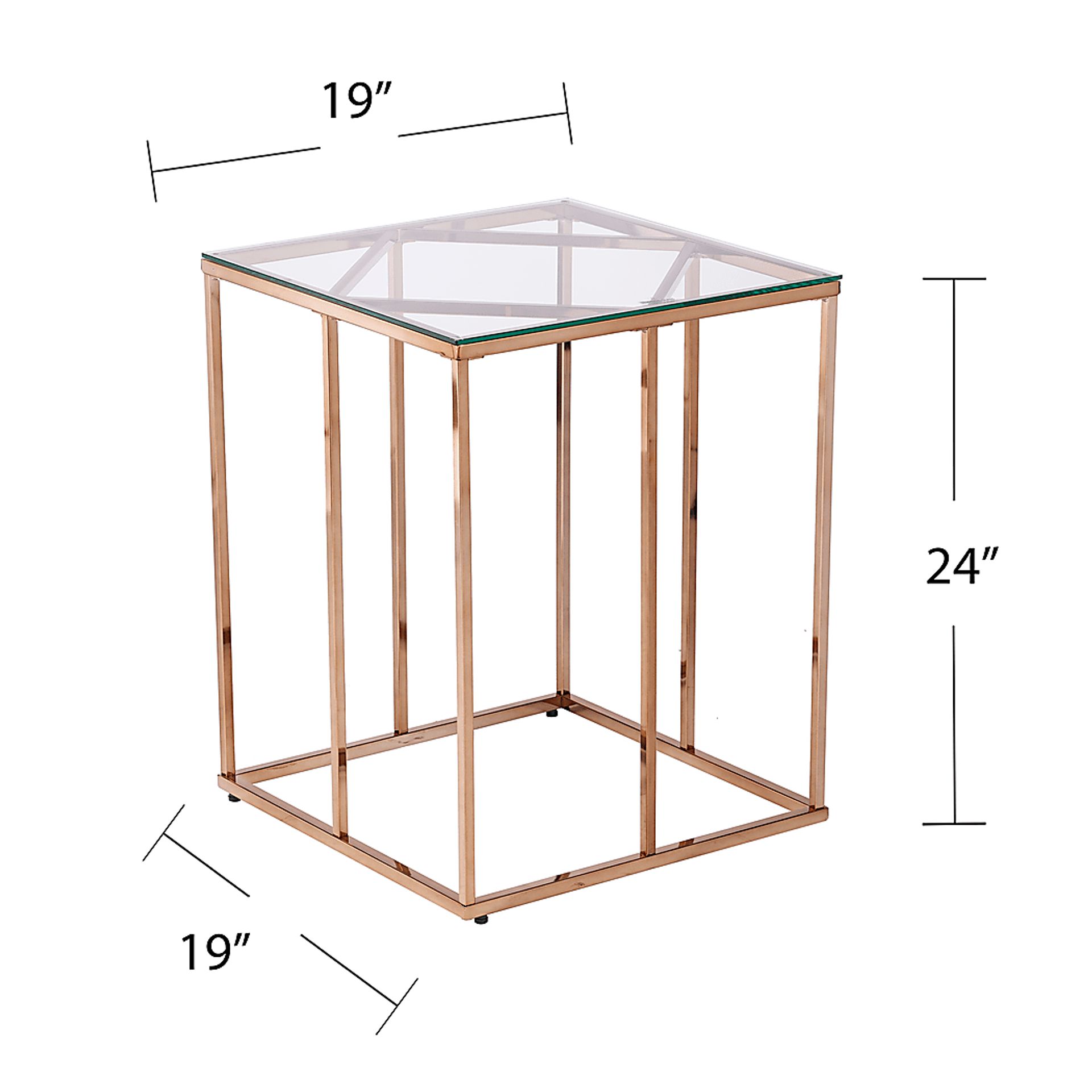 Elmway Clear End Table - Image 5