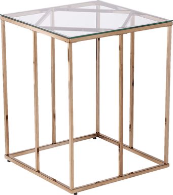 Elmway Clear End Table