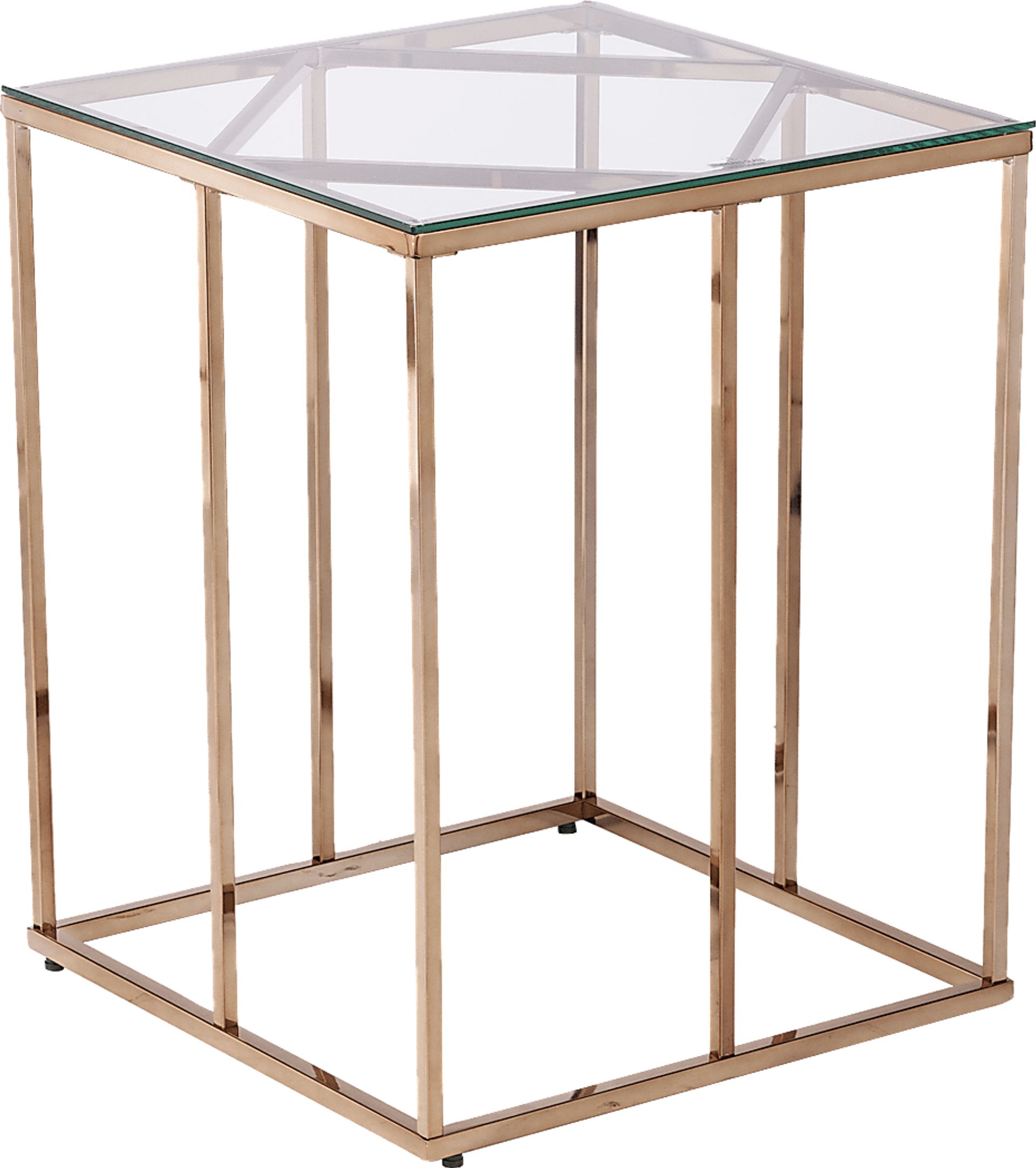 Elmway Clear End Table - Image 1