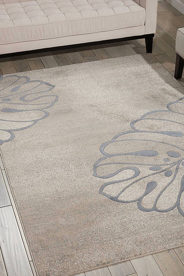 Elna Leaf Beige 5'3 x 7'3 Rug - Thumbnail - Image 2