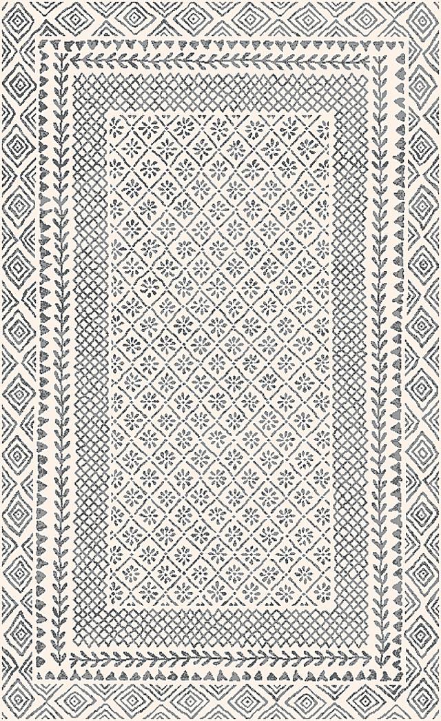 Elnaria Charcoal 3'11 x 5'7 Rug - Thumbnail - Image 1
