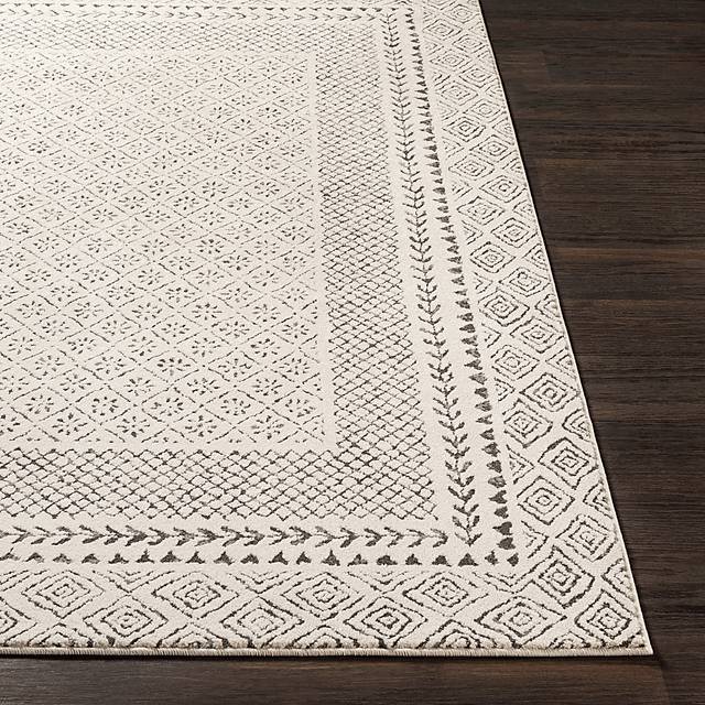 Elnaria Charcoal 5'3 Square Rug - Thumbnail - Image 4