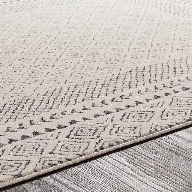 Elnaria Charcoal 5'3 Square Rug - Thumbnail - Image 6
