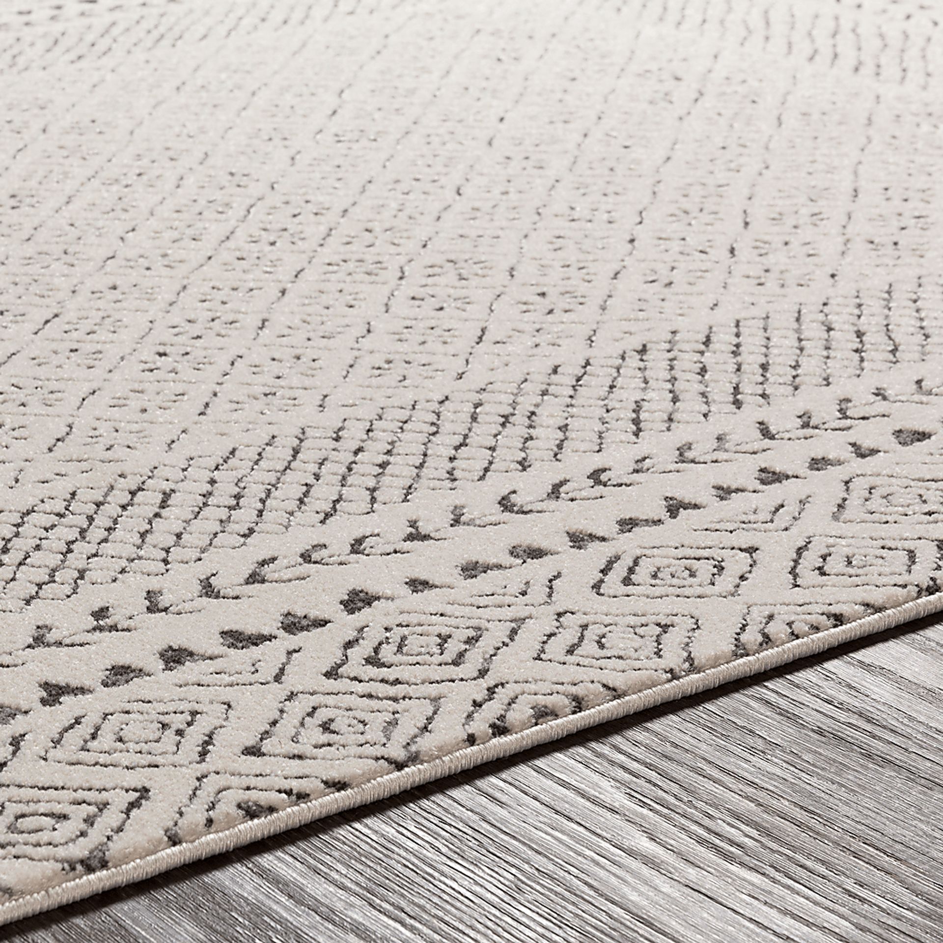 Elnaria Charcoal 5'3 Square Rug - Image 6