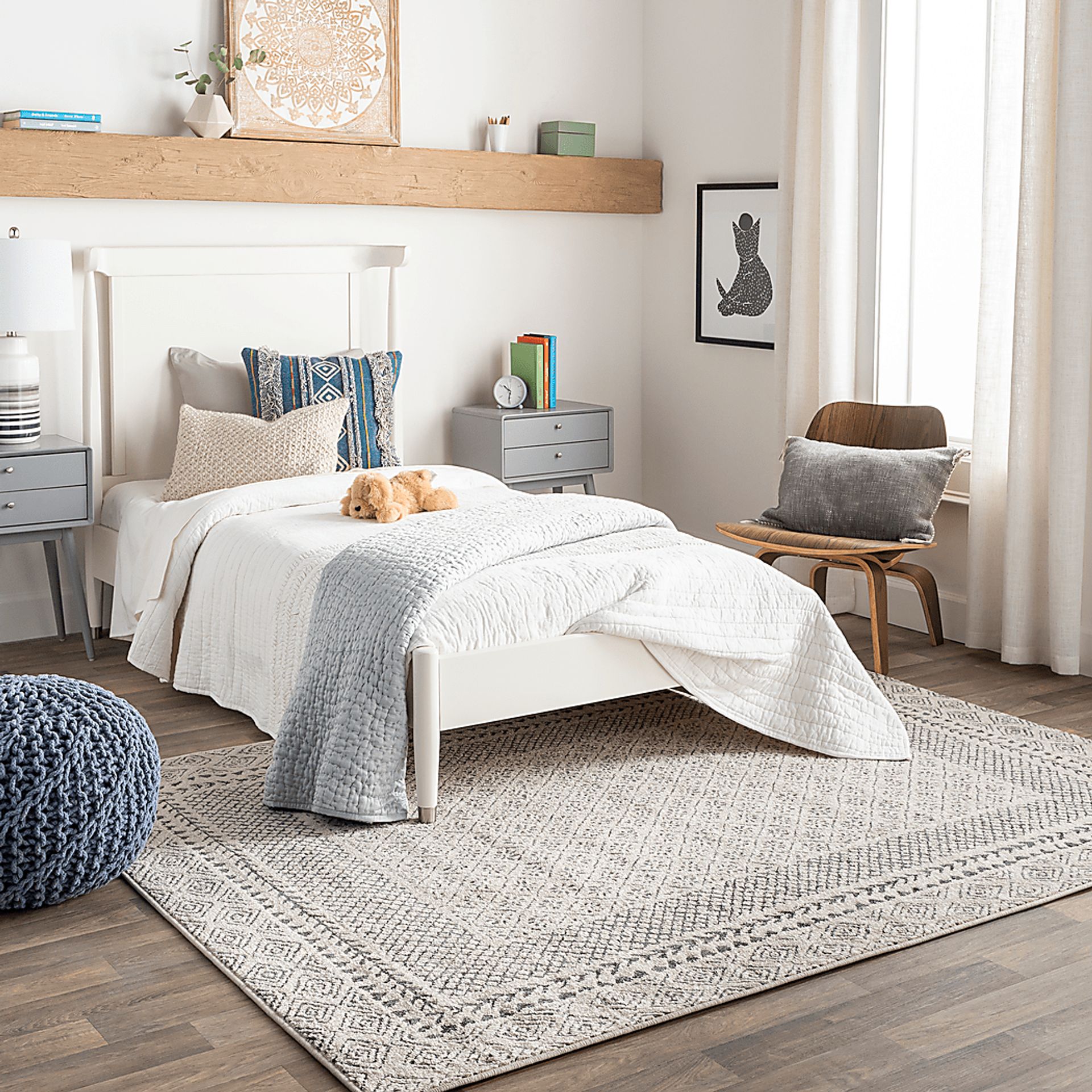 Elnaria Charcoal 5'3 x 7'3 Rug - Image 2
