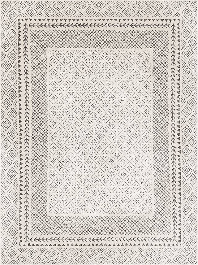 Elnaria Charcoal 5'3 x 7'3 Rug - Thumbnail - Image 1