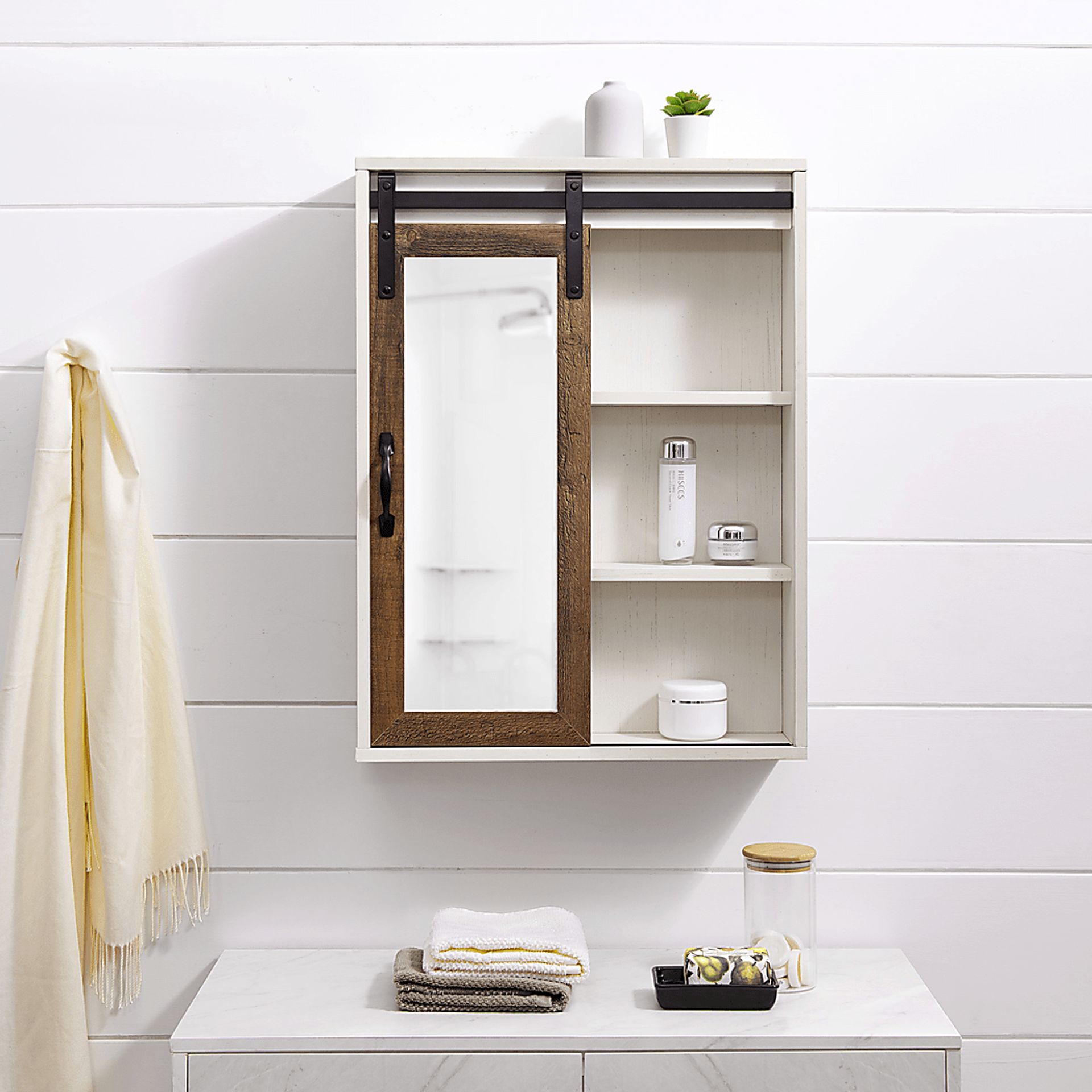 Elnoran Oak Wall Cabinet - Image 3