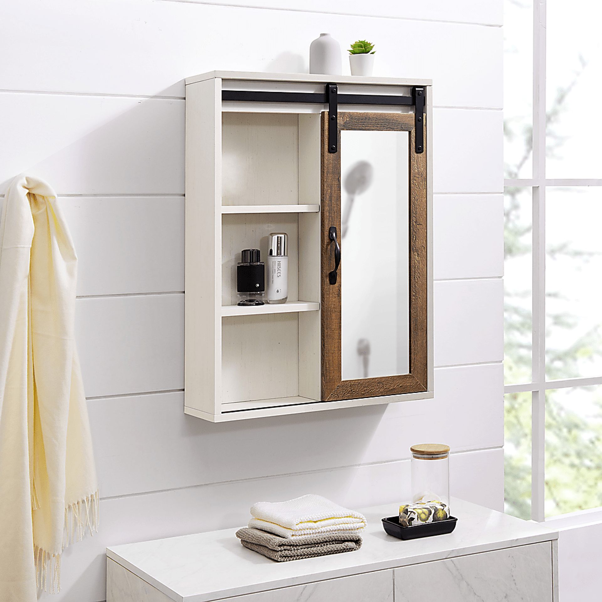 Elnoran Oak Wall Cabinet - Image 4