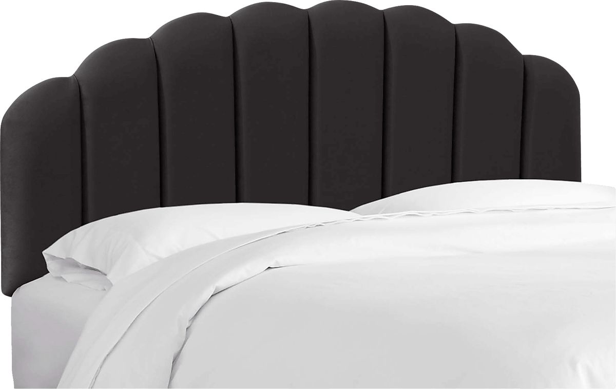 Eloisan Black Polyester Fabric California King Headboard | Rooms to Go