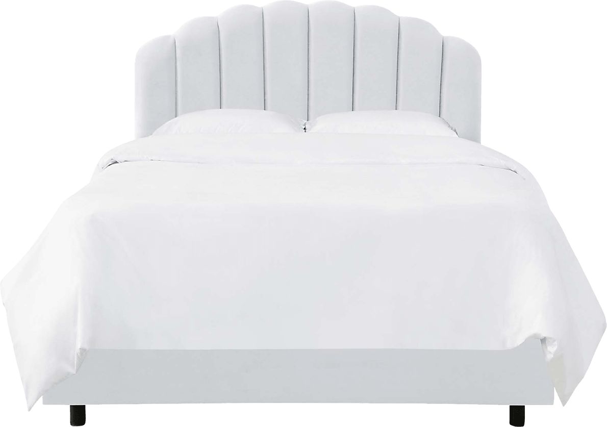 Eloisan White King Bed