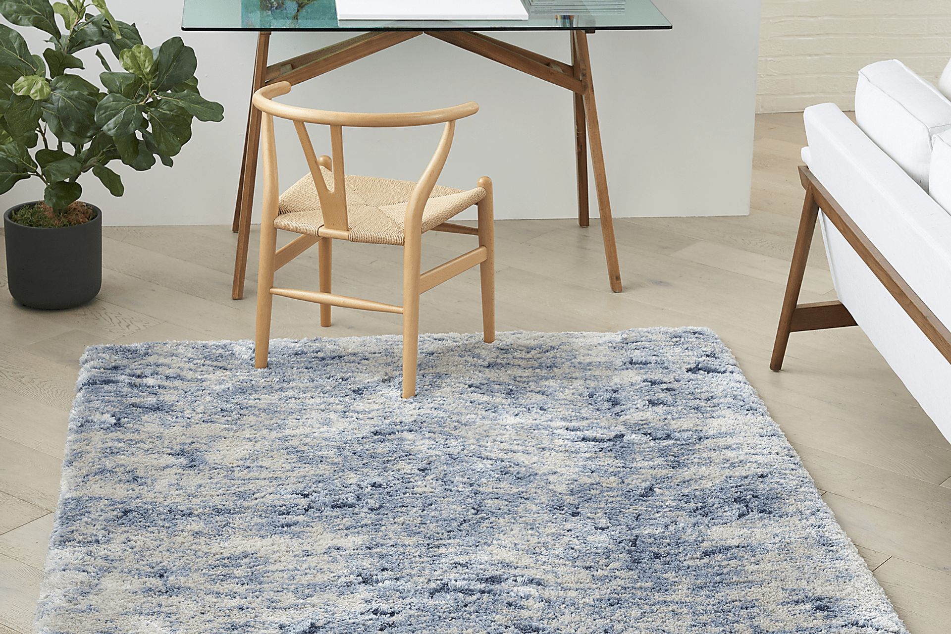 Eloise Shag Blue 9' x 12' Rug - Image 4