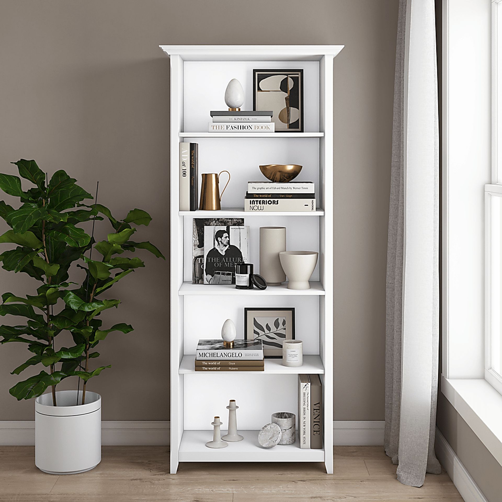 Eloise White Bookshelf - Image 2