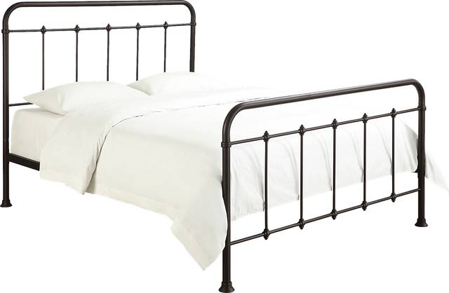 Elora Brown Queen Bed - Thumbnail - Image 1