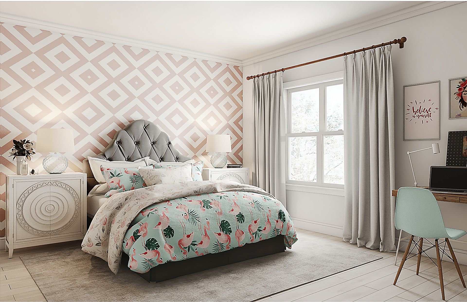 Eloramay Gray Full/Queen Headboard - Image 6