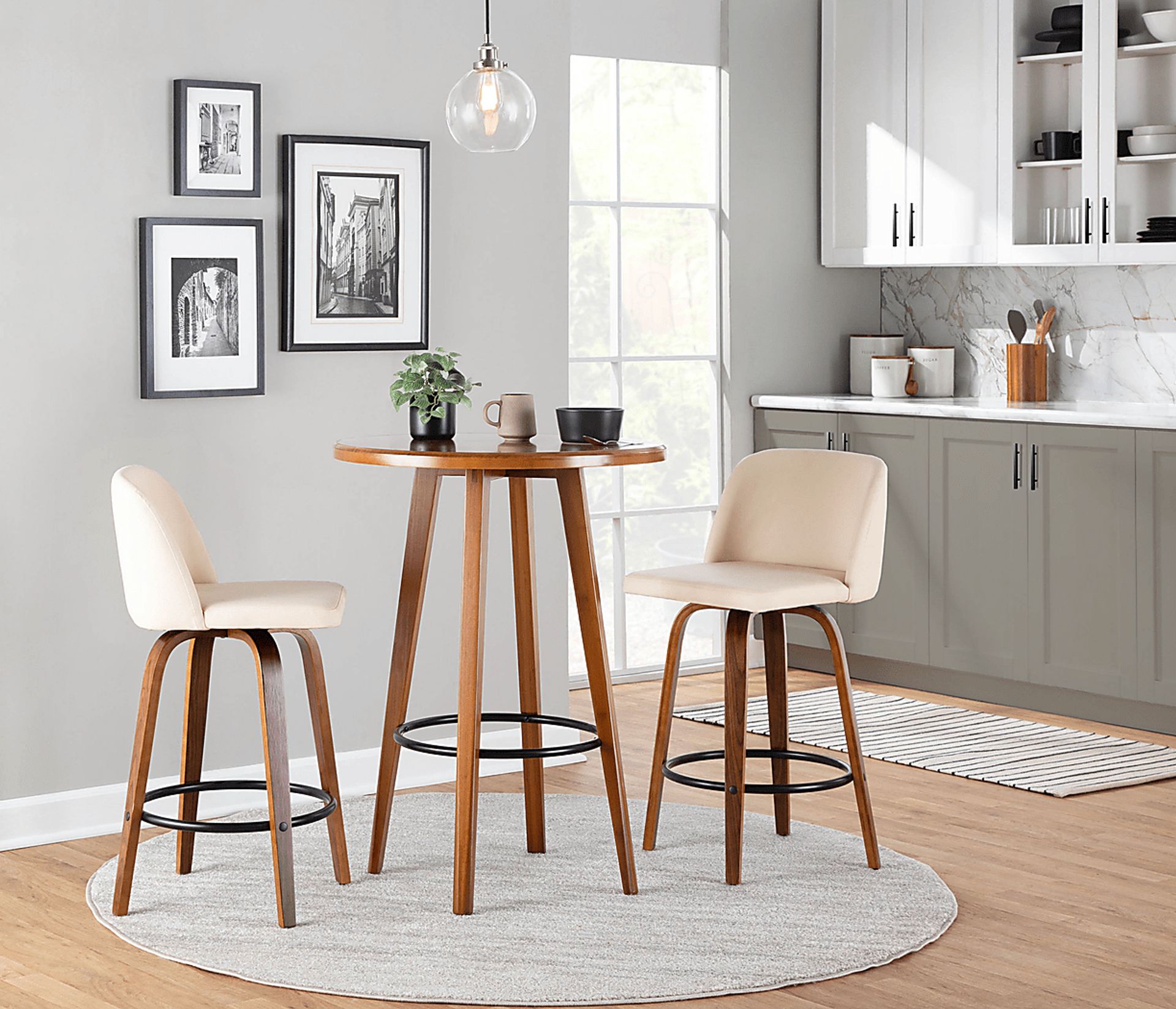 Elorena I Cream Counter Height Stool, Set of 2 - Image 7