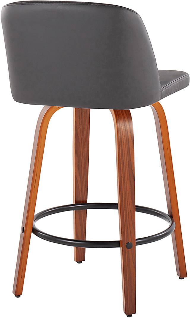 Elorena I Gray Counter Height Stool, Set of 2 - Thumbnail - Image 4