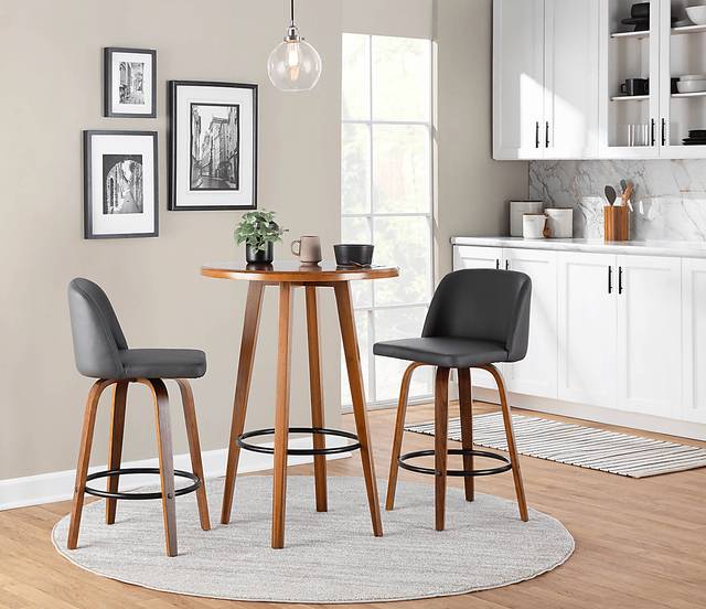 Elorena I Gray Counter Height Stool, Set of 2 - Thumbnail - Image 8