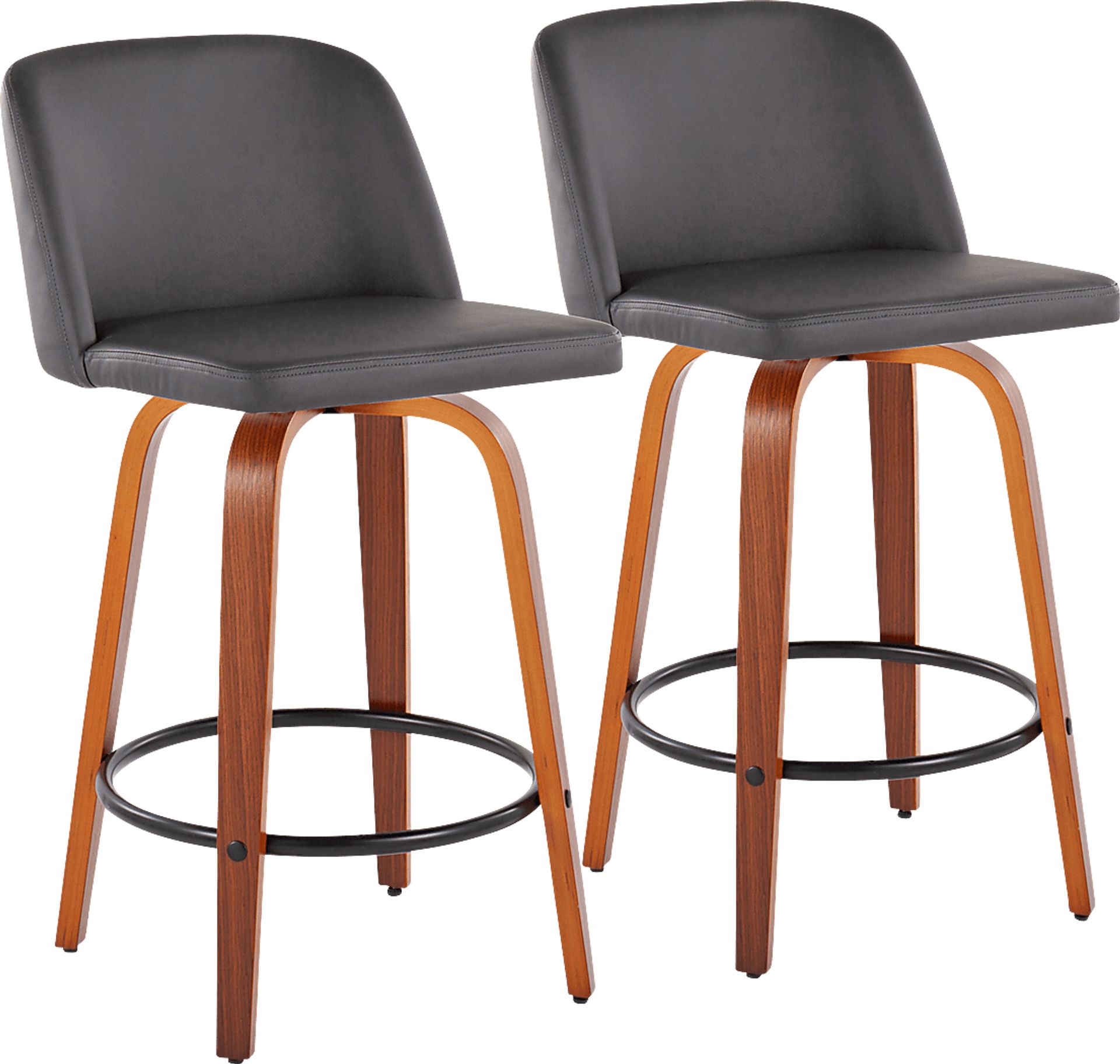 Elorena I Gray Counter Height Stool, Set of 2 - Image 1
