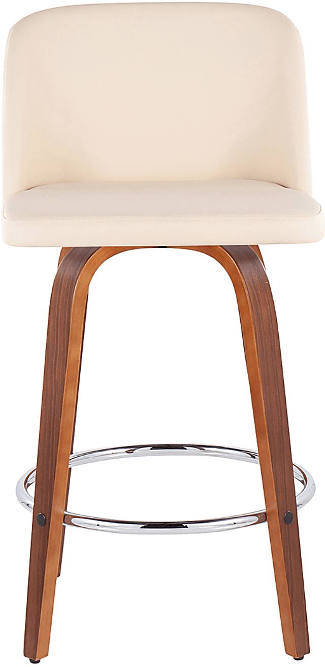Elorena II Cream Counter Height Stool, Set of 2 - Thumbnail - Image 6