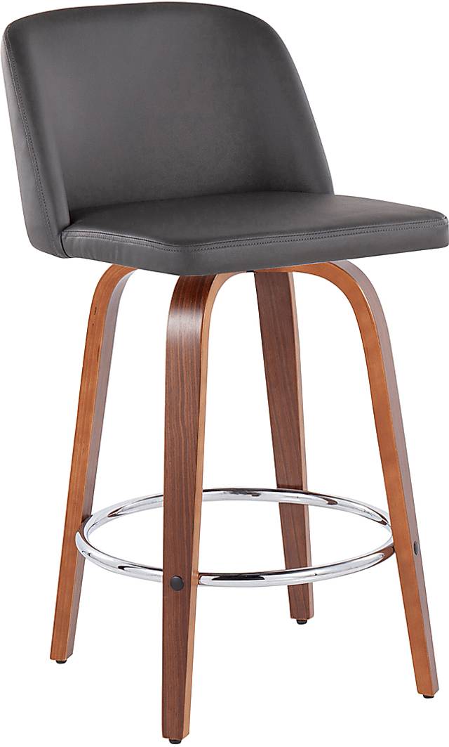 Elorena II Gray Counter Height Stool, Set of 2 - Thumbnail - Image 2