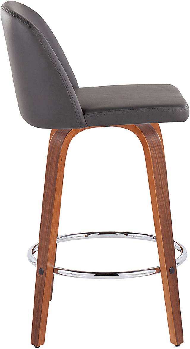 Elorena II Gray Counter Height Stool, Set of 2 - Thumbnail - Image 3