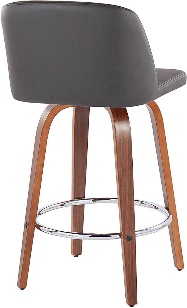 Elorena II Gray Counter Height Stool, Set of 2 - Thumbnail - Image 4