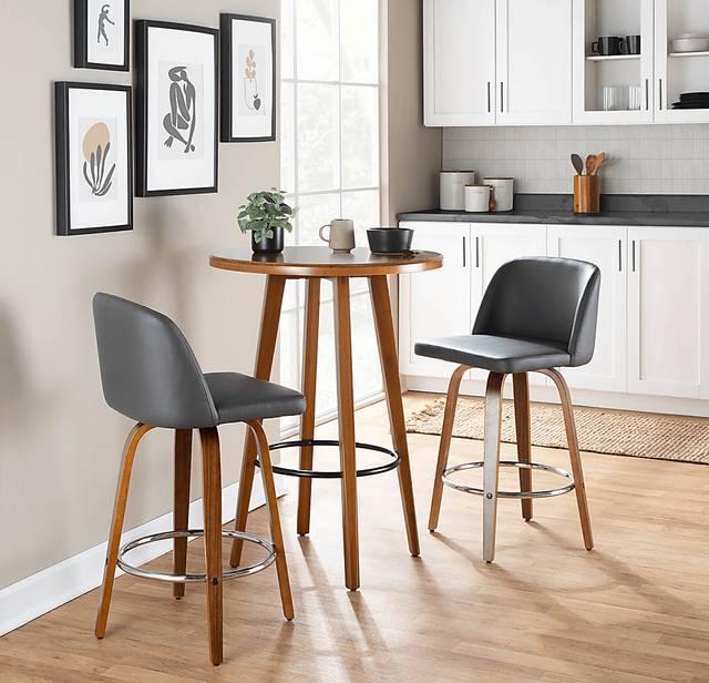 Elorena II Gray Counter Height Stool, Set of 2 - Thumbnail - Image 8