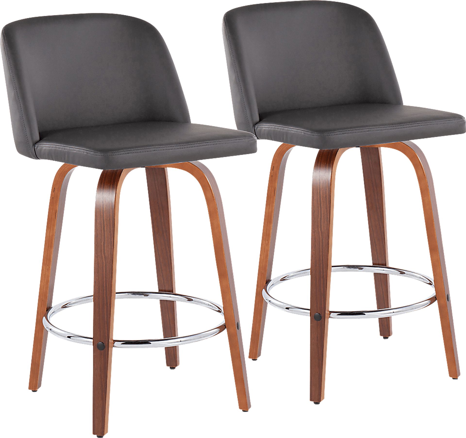 Elorena II Gray Counter Height Stool, Set of 2 - Image 1