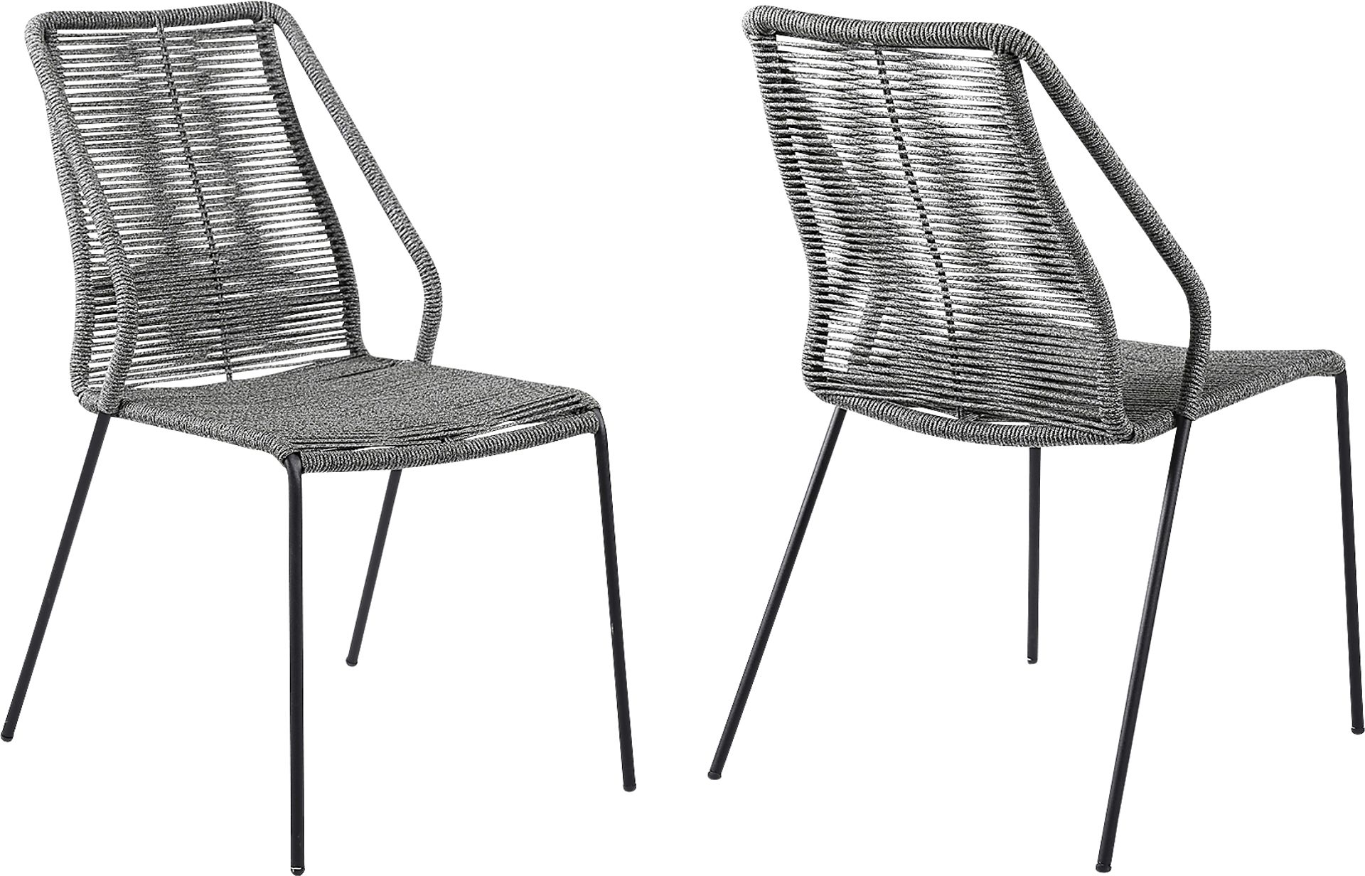 Elorian Gray Outdoor Arm Chair, Set of 2 - Image 1