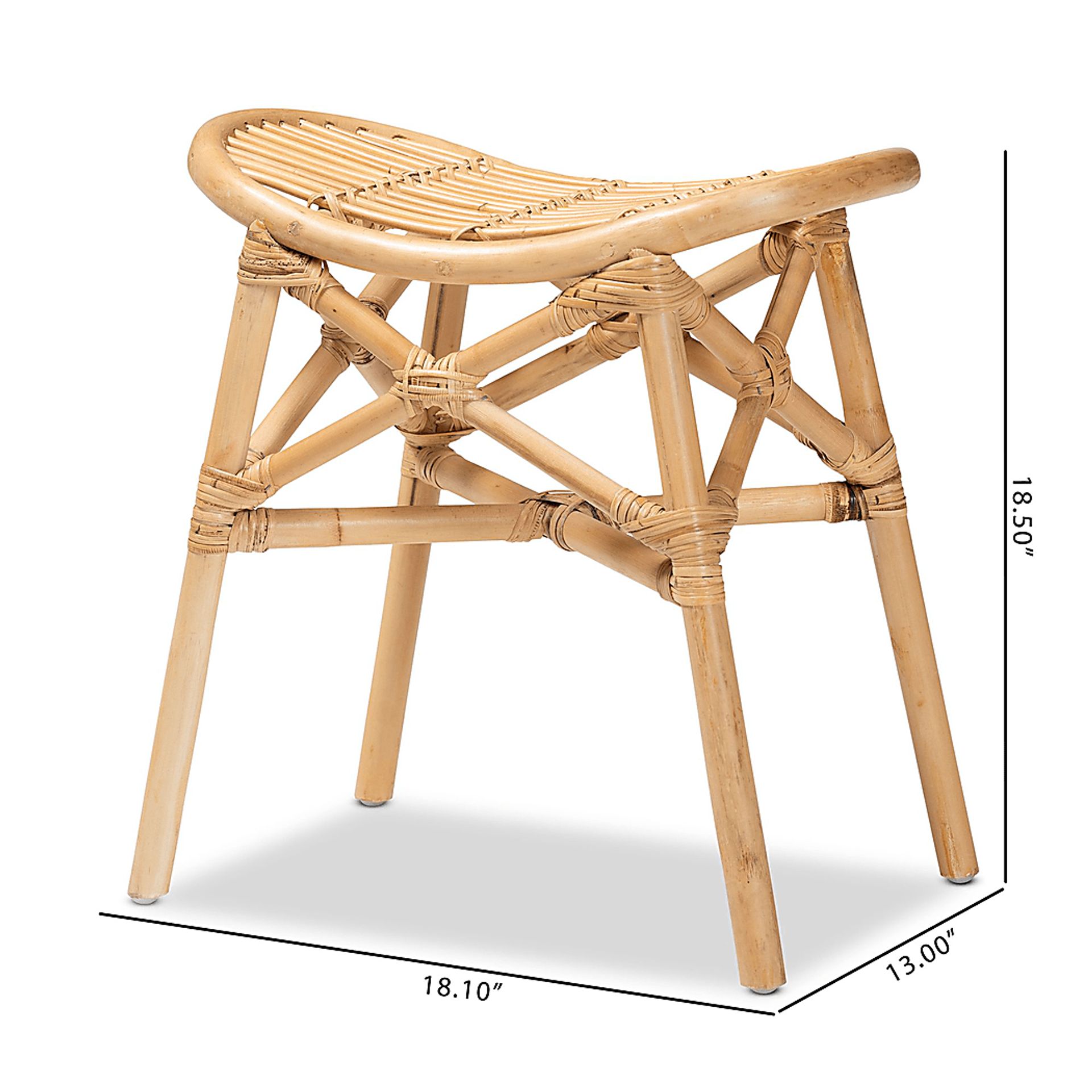 Eloriza Brown Footstool - Image 8