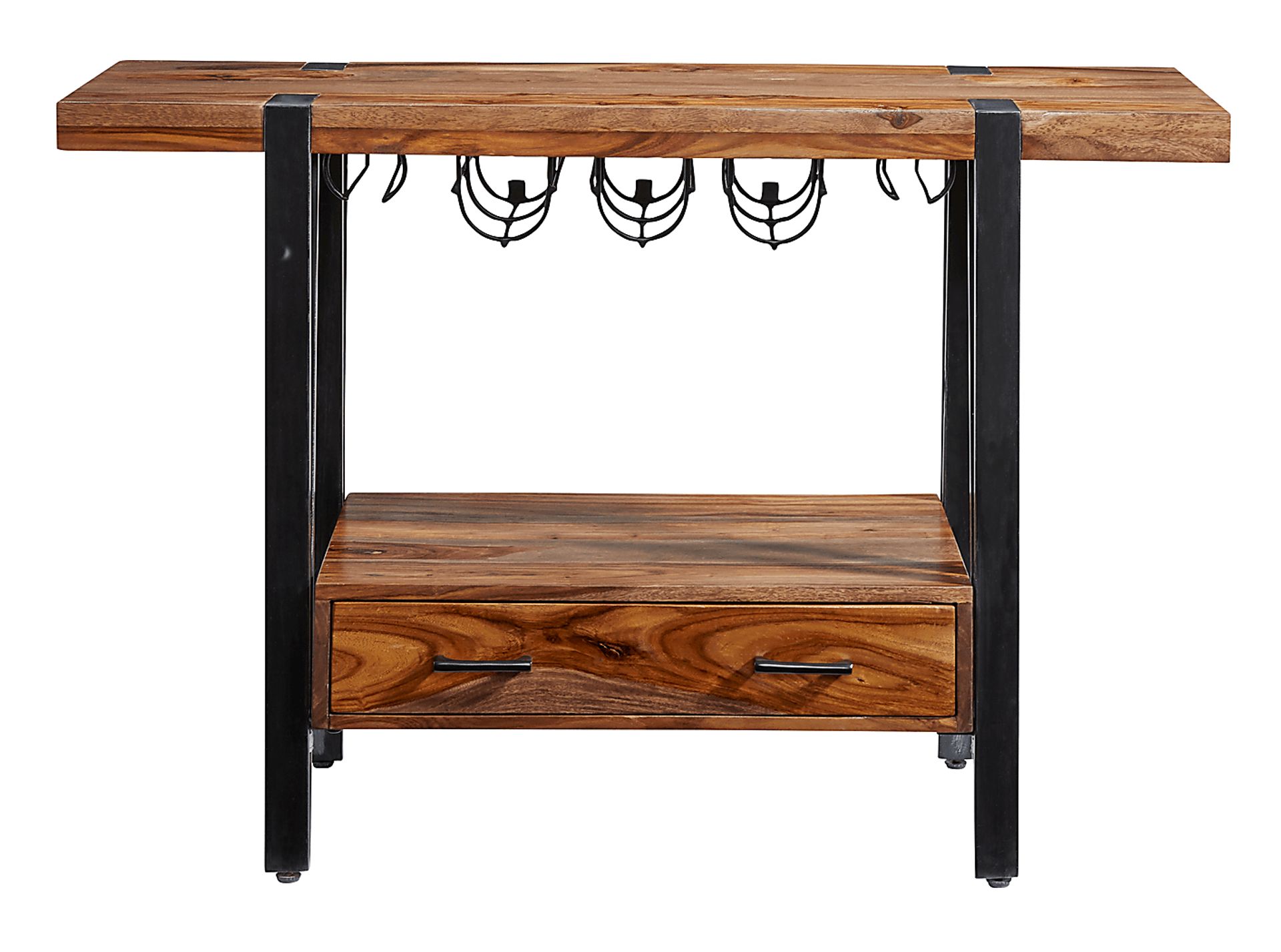 Elornes Brown Wine Cart - Image 2