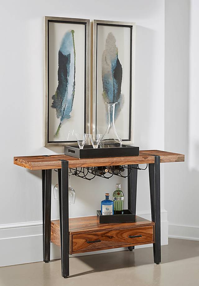 Elornes Brown Wine Cart - Thumbnail - Image 6