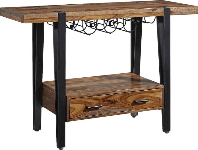 Elornes Brown Wine Cart - Thumbnail - Image 1