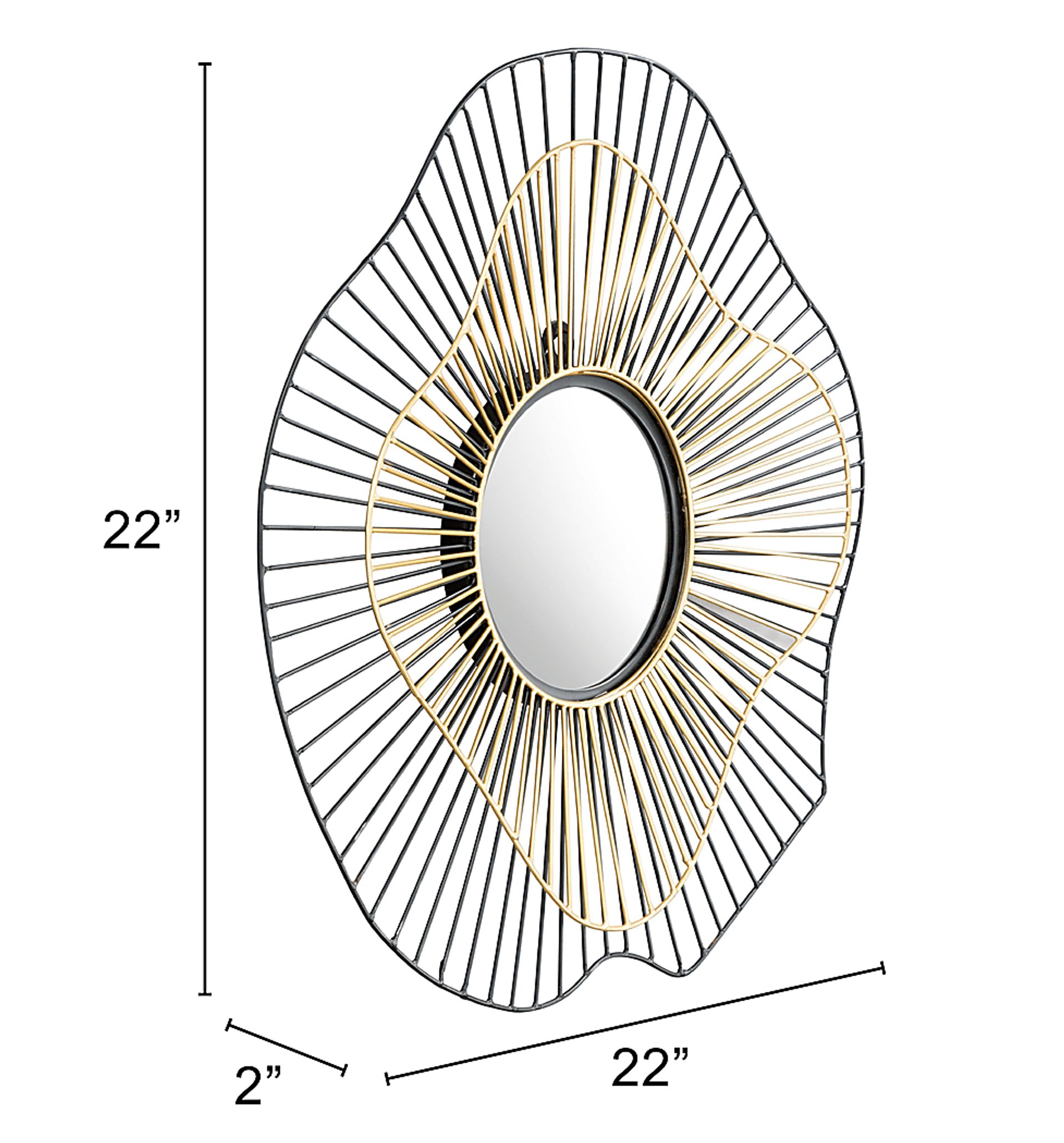 Eloy Gold Mirror - Image 4