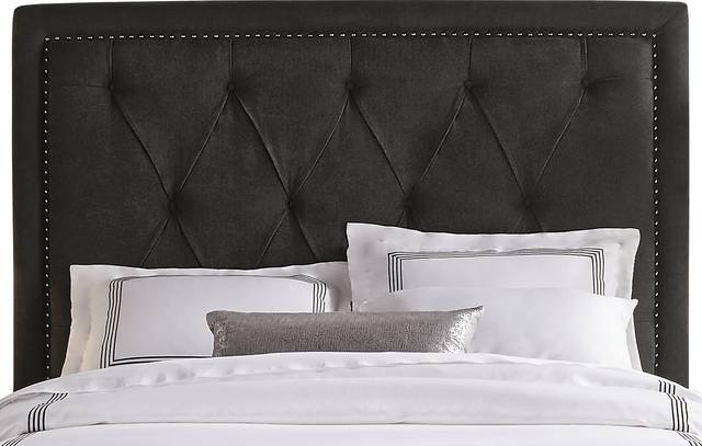 Elridge Black 3 Pc Queen Upholstered Bed - Thumbnail - Image 3