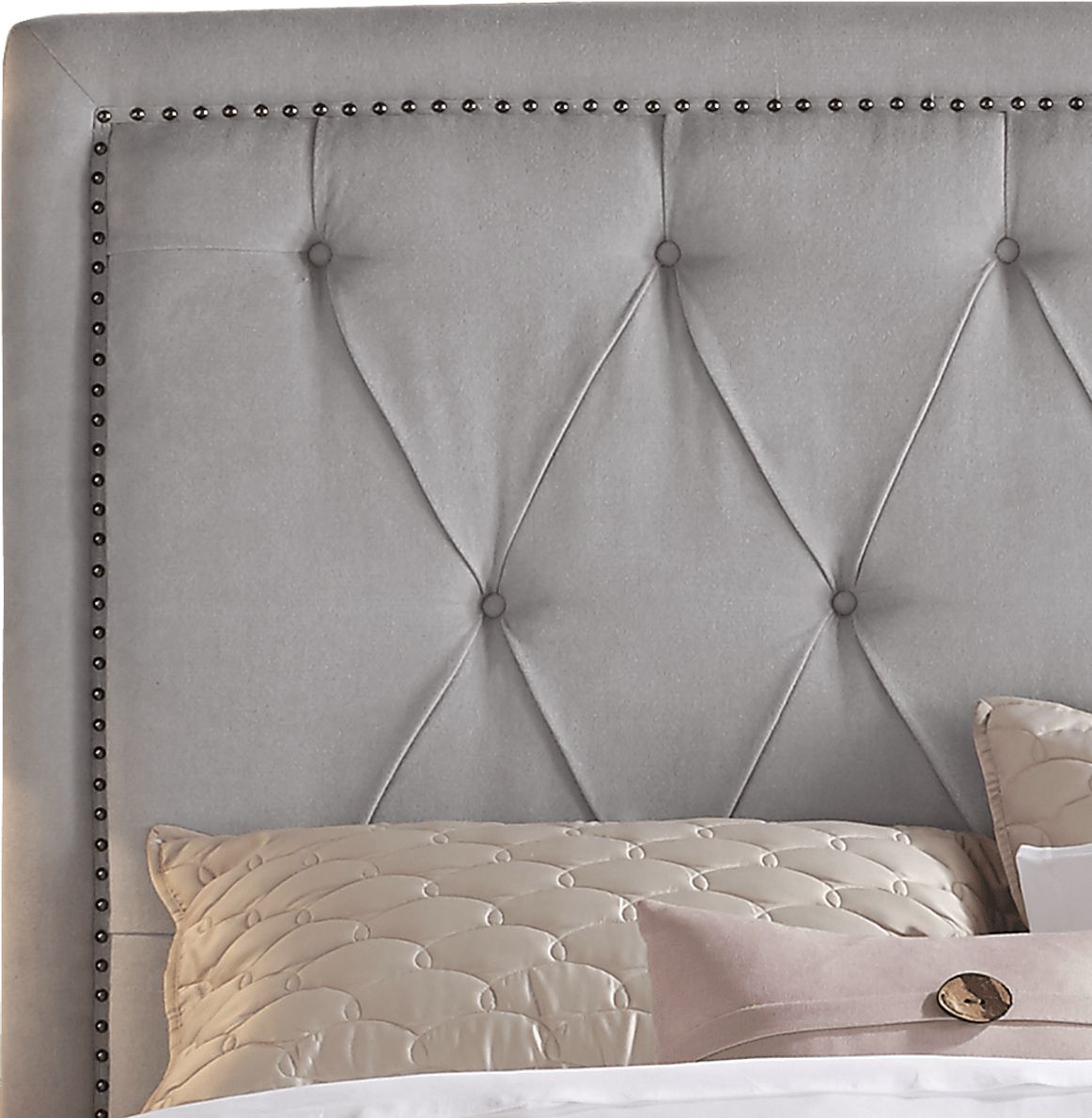 Elridge Dove Gray 3 Pc Queen Upholstered Bed