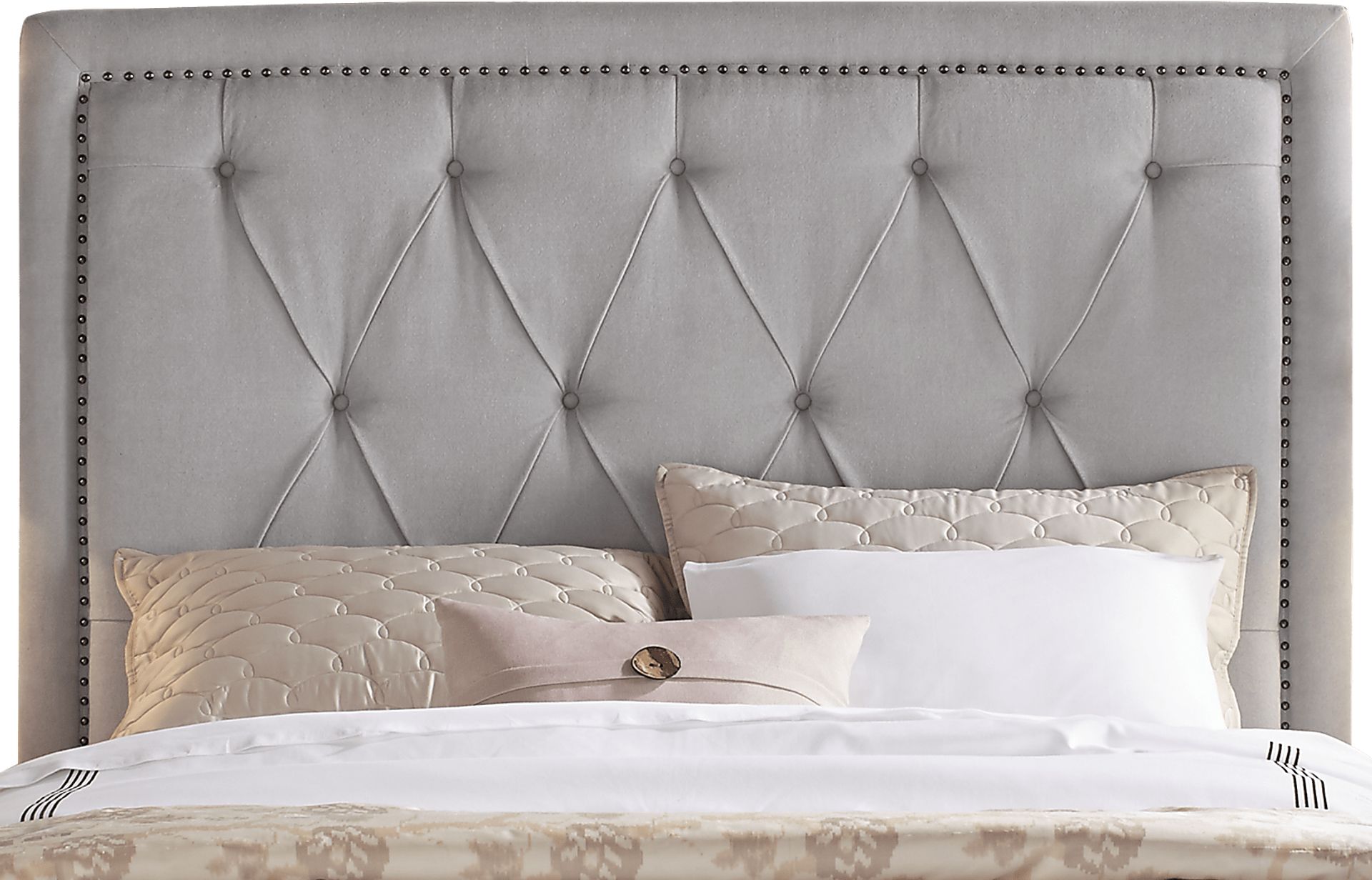 Elridge Dove Gray 3 Pc Queen Upholstered Bed - Image 3