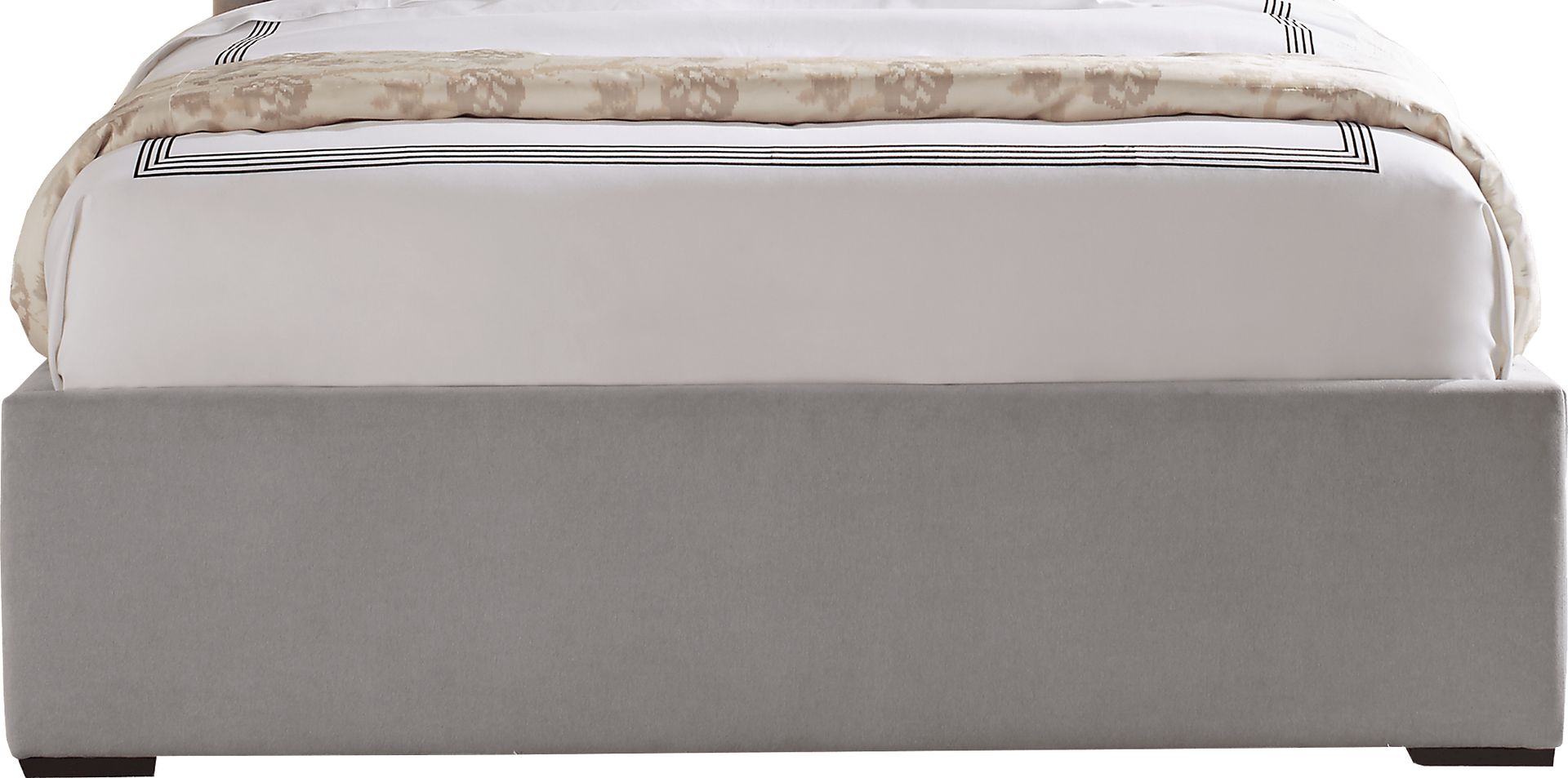 Elridge Dove Gray 3 Pc Queen Upholstered Bed - Image 4