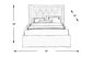 Elridge Granite 3 Pc King Upholstered Bed with 2 Drawer Storage