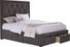 Elridge Granite 3 Pc King Upholstered Bed with 4 Drawer Storage