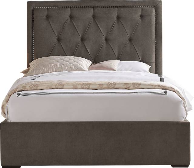 Elridge Granite 3 Pc Queen Upholstered Bed - Thumbnail - Image 1